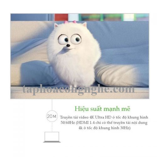 Ugreen 30604 3M Cáp HDMI 2.0 hỗ trợ 3D 4K Ethernet vỏ nilon bện HD110 30030604